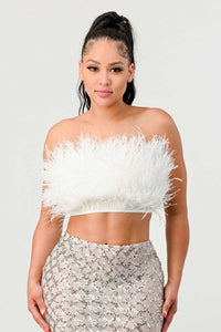 Don't Mess With My Fur Crop Tube Top - ATHINA