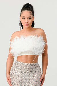 Don't Mess With My Fur Crop Tube Top - ATHINA