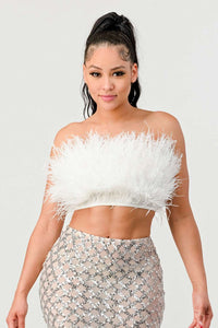 Don't Mess With My Fur Crop Tube Top - ATHINA