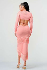 Blush Tassel Temptation Dress - ATHINA