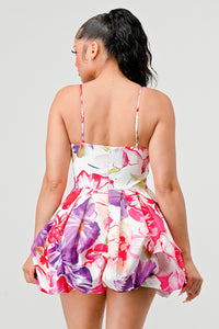 Floral Bubble Mini Dress - ATHINA