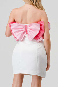 Athina Pink Bow Affair Dress - ATHINA