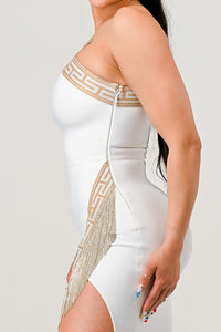 ONE SHOULDER COCKTAIL PARTY BANDAGE DRESS - ATHINA