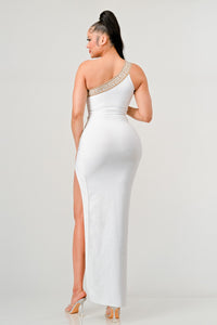 ONE SHOULDER COCKTAIL PARTY BANDAGE DRESS - ATHINA