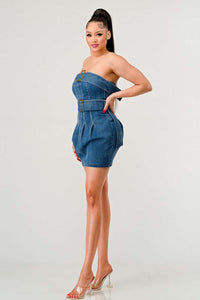 Urban Chic Denim Dress - Versatile style for casual or layered ensembles