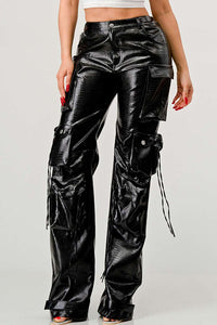 Premium Croc PU Pants - Sleek and sophisticated style