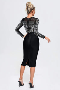 HOLIDAY COLLECTION Mesh Bead Two Piece Midi Set - ATHINA