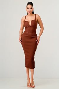 Chic Silhouette Mini Bandage Dress