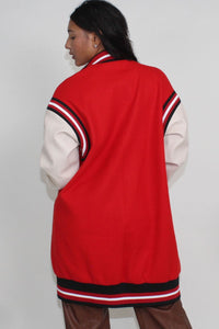 Athina Long Fit Letterman Jacket - ATHINA