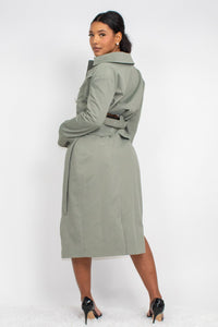 Cut Out Trench Coat - ATHINA