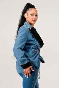 Athina Cute Denim Blazer - ATHINA