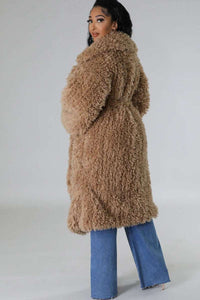 Blush Snowfall Fur Winter Heavy Jacket - ATHINA