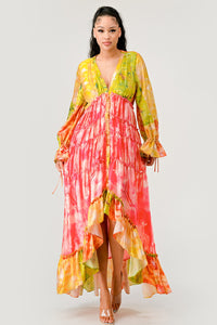 Sunset Breeze Tiered Maxi Dress | ESTIMATED SHIPPING DATE (04/15/2024) - ATHINA