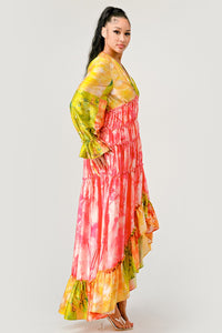 Sunset Breeze Tiered Maxi Dress | ESTIMATED SHIPPING DATE (04/15/2024) - ATHINA