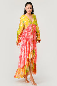 Sunset Breeze Tiered Maxi Dress | ESTIMATED SHIPPING DATE (04/15/2024) - ATHINA