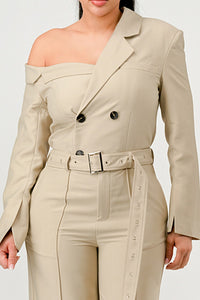 Savannah Elegance Trench Jumpsuit - ATHINA