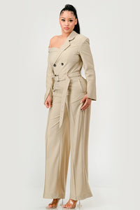 Savannah Elegance Trench Jumpsuit - ATHINA