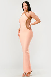 Peaches and Cream Infinity Gown Bandage dress | ESTIMATED SHIPPING DATE (04/30/2024) - ATHINA