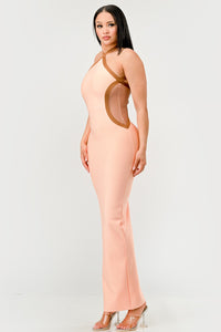 Peaches and Cream Infinity Gown Bandage dress | ESTIMATED SHIPPING DATE (04/30/2024) - ATHINA