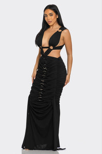 Sahara Mystique Pleated Gown | ESTIMATED SHIPPING DATE (05/30/2024) - ATHINA