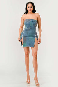 Denim Rush Hour Dress | ESTIMATED SHIPPING DATE (04/19/2024) - ATHINA