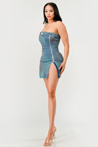 Denim Rush Hour Dress | ESTIMATED SHIPPING DATE (04/19/2024) - ATHINA