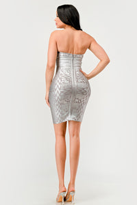 Gilded Glamour Strapless Dress | ESTIMATED SHIPPING DATE (04/26/2024) - ATHINA