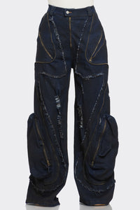 Urban Nomad Distressed Cargo Jeans | ESTIMATED SHIPPING DATE (05/16/2024) - ATHINA