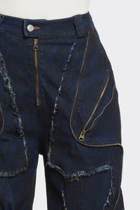 Urban Nomad Distressed Cargo Jeans | ESTIMATED SHIPPING DATE (05/16/2024) - ATHINA