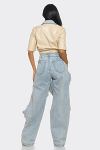 Reinvented Classic Two-Piece Denim Ensemble | ESTIMATED SHIPPING DATE (05/30/2024) - ATHINA