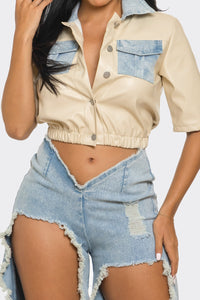 Reinvented Classic Two-Piece Denim Ensemble | ESTIMATED SHIPPING DATE (05/30/2024) - ATHINA