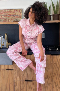 Pink Whisper Tie-Dye Jumpsuit | ESTIMATED SHIPPING DATE (05/31/2024) - ATHINA