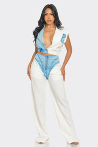 Denim Urban Chic Fusion Set | ESTIMATED SHIPPING DATE (06/28/2024) - ATHINA