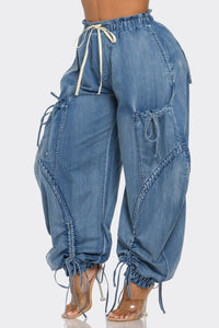 Relaxed Cargo Denim Pants | ESTIMATED SHIPPING DATE (06/30/2024) - ATHINA