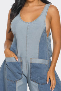 Denim Patchwork Harlem Jumpsuit