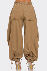 Pantalones cargo de mezclilla relajados