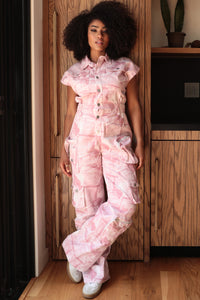 Pink Whisper Tie-Dye Jumpsuit | ESTIMATED SHIPPING DATE (05/31/2024) - ATHINA