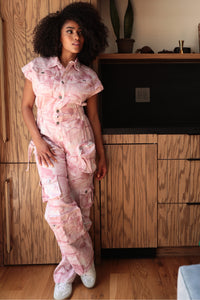 Pink Whisper Tie-Dye Jumpsuit | ESTIMATED SHIPPING DATE (05/31/2024) - ATHINA