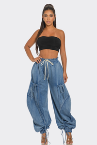 Relaxed Cargo Denim Pants | ESTIMATED SHIPPING DATE (06/30/2024) - ATHINA