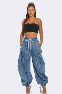 Relaxed Cargo Denim Pants | ESTIMATED SHIPPING DATE (06/30/2024) - ATHINA